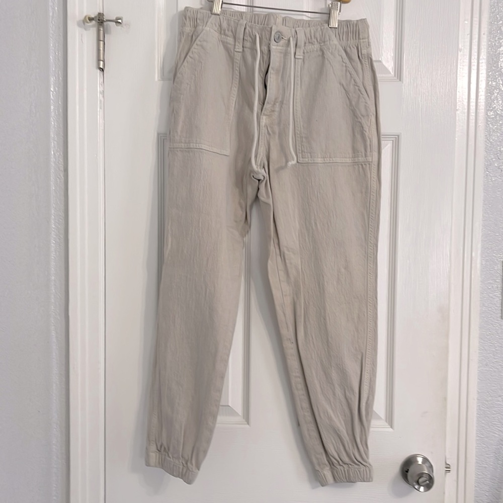 Cream pants/joggers size 8 regular from American Eagle